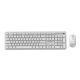 GEMBIRD Slim Pro Business Wireless Keyboard and Mouse Set for Desk, White, RU Layout