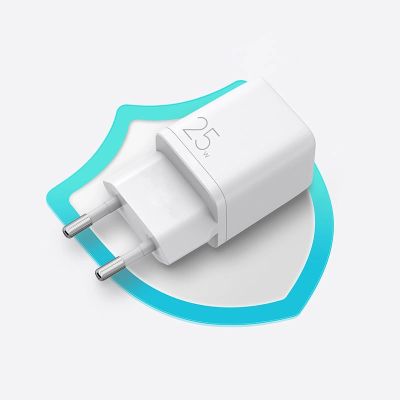 8. Joyroom fast wall charger USB Type C 25W 3A EU plug white (L-P251)