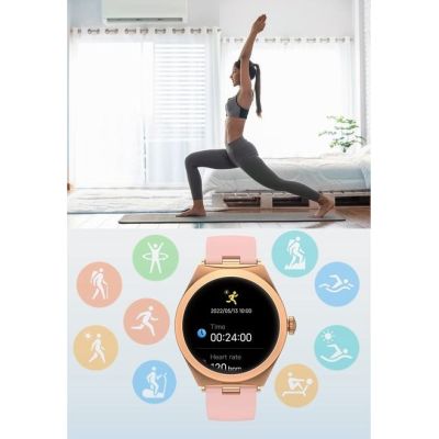 7. Smartwatch Gravity Rose Gold Pink GT25-2