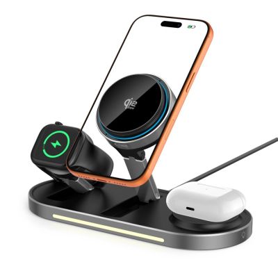 2. Tech-Protect A51 MagSafe 3-in-1 25W QI2.2 Wireless Charger - Black