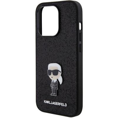 6. Karl Lagerfeld KLHCP15LGKNPSK iPhone 15 Pro Case - Black