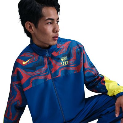3. Nike FC Barcelona Starting Woven Jacket GX FZ1281-431