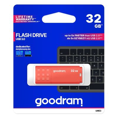 5. GoodRam UME3 UME3-0320O0R11 pendrive (32GB; USB 3.0; orange)