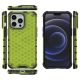 2. Honeycomb Case armor cover with TPU Bumper for iPhone 13 Pro green