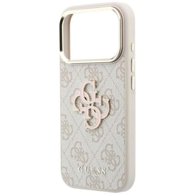 6. Guess 4G & Big Resin Logo Case for iPhone 17 Pro Max / 18 Pro Max - Pink