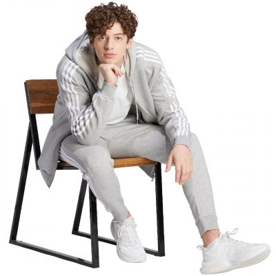 7. adidas Essentials Fleece 3-Stripes Full-Zip M sweatshirt IJ6479