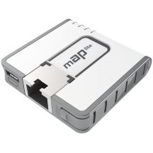 Mikrotik mAP lite router in white with PoE support