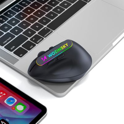 10. Wozinsky WMG-1164 Wireless Vertical Ergonomic Gaming Mouse 3600 DPI with RGB Backlight - Black
