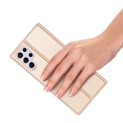 7. Dux Ducis Skin Pro Holster Cover for Samsung Galaxy S22 Ultra gold