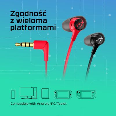 22. HyperX Cloud Earbuds II RED