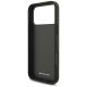 7. AMG Leather Debossed Lines Logo Case for iPhone 17 Pro Max - Black