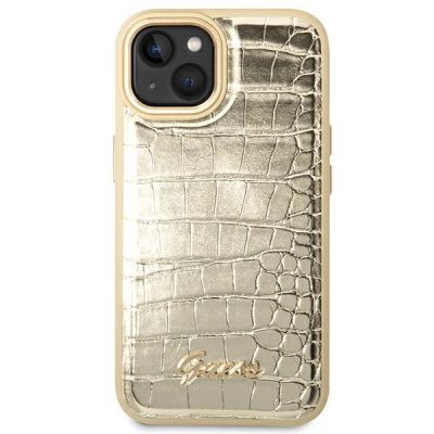 3. Guess GUHCP14MHGCRHD iPhone 14 Plus 6.7 "gold / gold hardcase Croco Collection