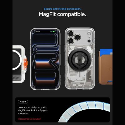 9. Spigen Ultra Hybrid MagSafe Zero One Case for iPhone 18 Pro / 17 Pro - Titanium
