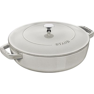 2. STAUB Cast-Iron Braiser with Lid 28 cm, Truffle