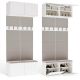 4. HAGA II 2W Hallway Wardrobe, White