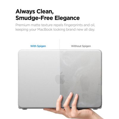 8. Spigen AirSkin Case for MacBook Neo 13" 2026 - Transparent Matte