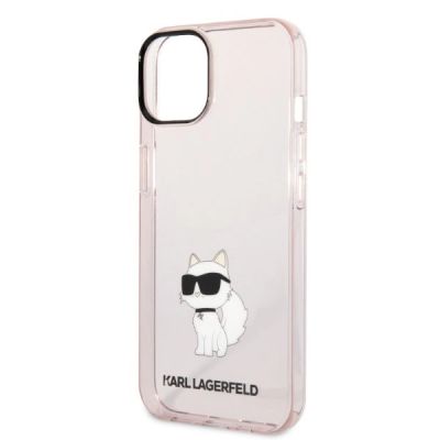 6. Karl Lagerfeld KLHCP14MHNCHTCP iPhone 14 Plus 6.7" pink/pink hardcase Ikonik Choupette