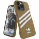 Adidas OR Molded Case PU for iPhone 13 Pro Max - Beige and Gold