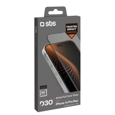4. SBS D3O Tempered Glass with Frame for iPhone 14 Pro Max