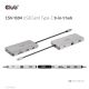 11. CLUB3D CSV-1594 USB 3.2 Gen 1 (3.1 Gen 1) Type-C Docking Station Black, Gray