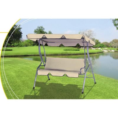 7. GARDEN AND BALCONY SWING 3-PERSON SAND