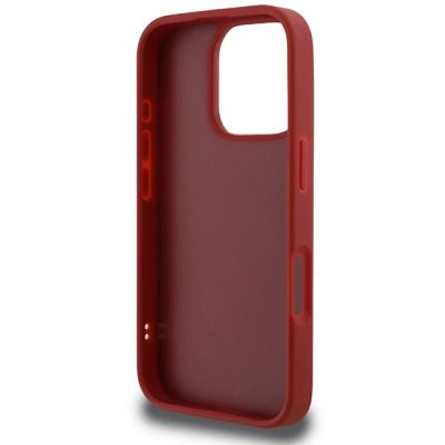 7. Karl Lagerfeld Quilted Signature iPhone 16 Pro Case - Red