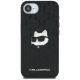 3. Karl Lagerfeld Monogram Choupette Head Pin iPhone 16e Case - Black