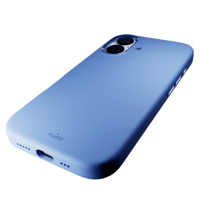 6. Puro Icon Mag Pro MagSafe Silicone Case for iPhone 16 - Blue