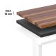 3. ERGO OFFICE ELECTRIC DESK ADJUSTABLE MAX HEIGHT 1160MM, MAX - 80 KG, WITHOUT TABLETOP FOR SITTING AND STANDING WORK, WHITE ER-400 W