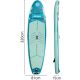 21. SET - 150KG INFLATABLE SUP BOARD ENERO 320x81x15CM