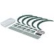 9. FLOO GREENHOUSE FOIL TUNNEL 240CM FOREST GREEN