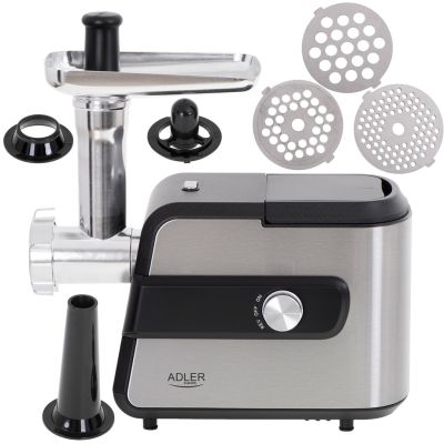 8. Adler AD 4813 2000W Mincer Black, Silver