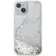 3. Guess Liquid Glitter Marble case for iPhone 14 - white