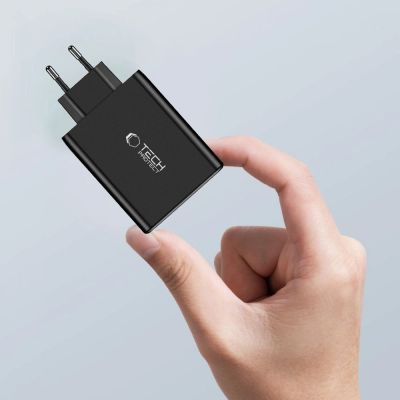 5. Tech-Protect NC100W-GAN charger network GaN 3x USB-C PD 100W / USB-A QC 3.0 - black