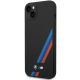 2. BMW Silicone Slanted Stripes Case for iPhone 14 Plus / 15 Plus - Black