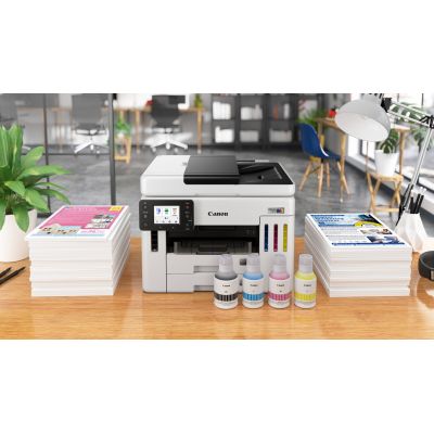 80. Canon MAXIFY GX 7150 Printer, Inkjet, Color Printing, 600 x 1200 DPI, A4, Direct Print, White