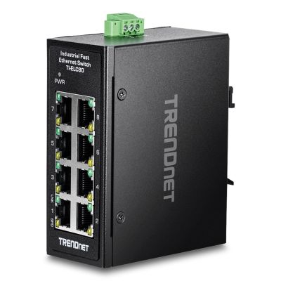5. Trendnet TI-ELC80 Network Switch Unmanaged Fast Ethernet (10/100) Black