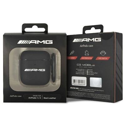 3. AMG AMA2SLWK AirPods cover black/black Leather