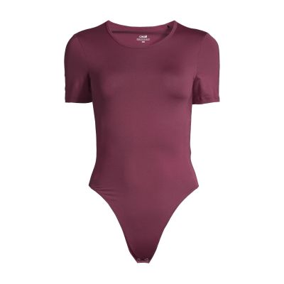CASALL Studio Body Short Sleeve, burgundy color