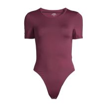 CASALL Studio Body Short Sleeve, burgundy color