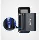 3. XTAR Charger with Power Bank Function for Cylindrical Li-Ion Batteries 18650/20700/21700, Black – 2 Channels PB2SLV2