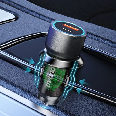10. Dudao R4T 25W USB-A / USB-C Car Charger - Gray