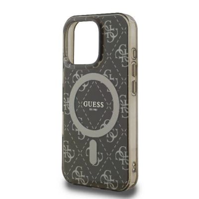 6. Guess IML 4G Background MagSafe iPhone 16 Pro Case - Brown