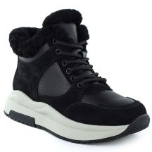 Women's leather ankle boots on a black platform Filippo DBT7240