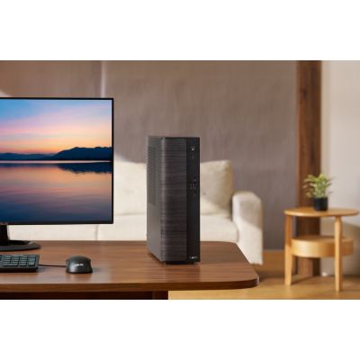 5. ASUS V500 SFF V501SV-05210H041W Intel Core 5 210H 16GB DDR5-SDRAM 512GB SSD Windows 11 Home PC Black, Wood