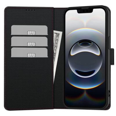 2. Tech-Protect Wallet Case for iPhone 16e / 17e - Black