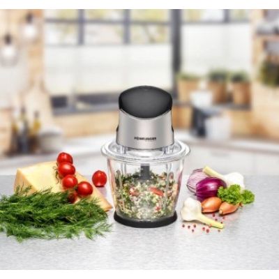 2. Rommelsbacher MZ 500 Electric Vegetable Chopper 1.5L 500W Black, Stainless Steel