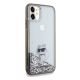 4. Karl Lagerfeld Liquid Glitter Choupette case for iPhone 11 / Xr - transparent