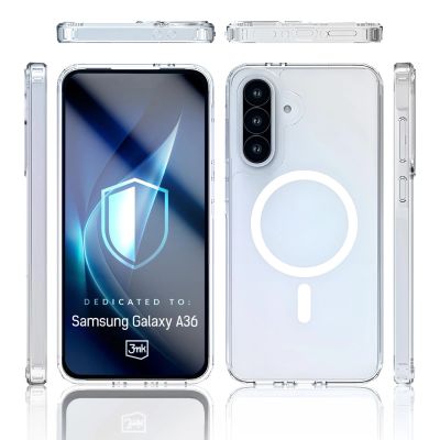 5. 3mk Armor MagCase for Samsung Galaxy A36 - transparent