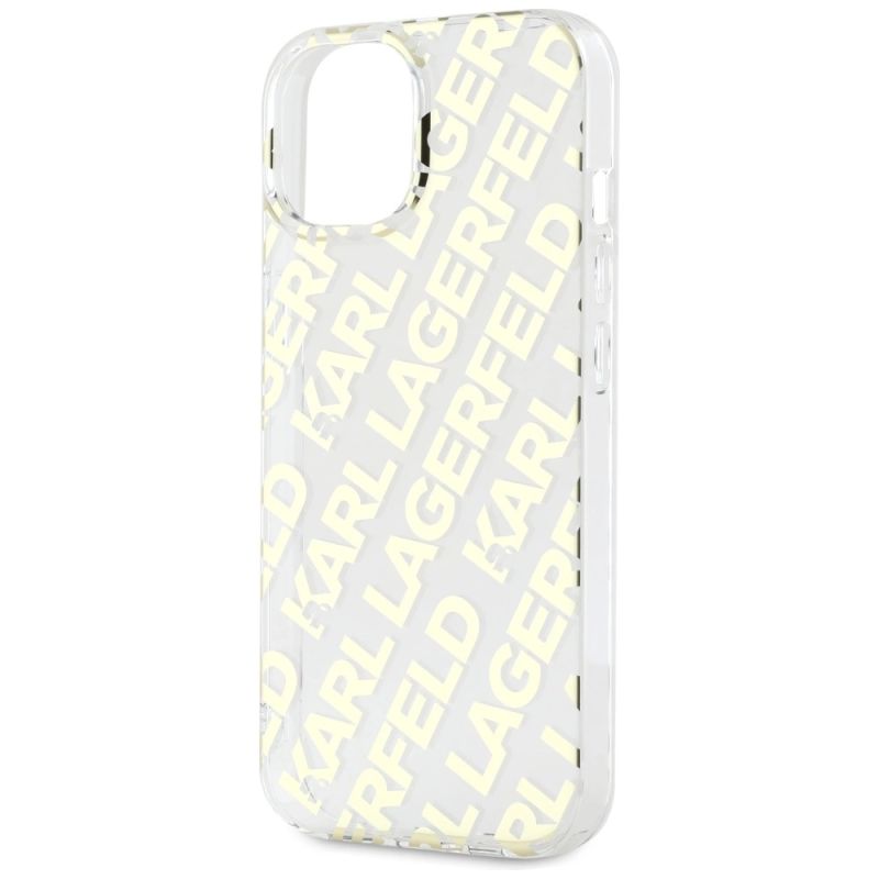 6. Karl Lagerfeld IML Fullover Logo case for iPhone 15 / 14 / 13 - gold